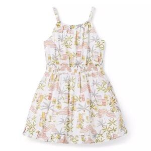 NWT Janie and Jack Girls Sz 8 Destination Sundress Summer Dress Tropical Smocked